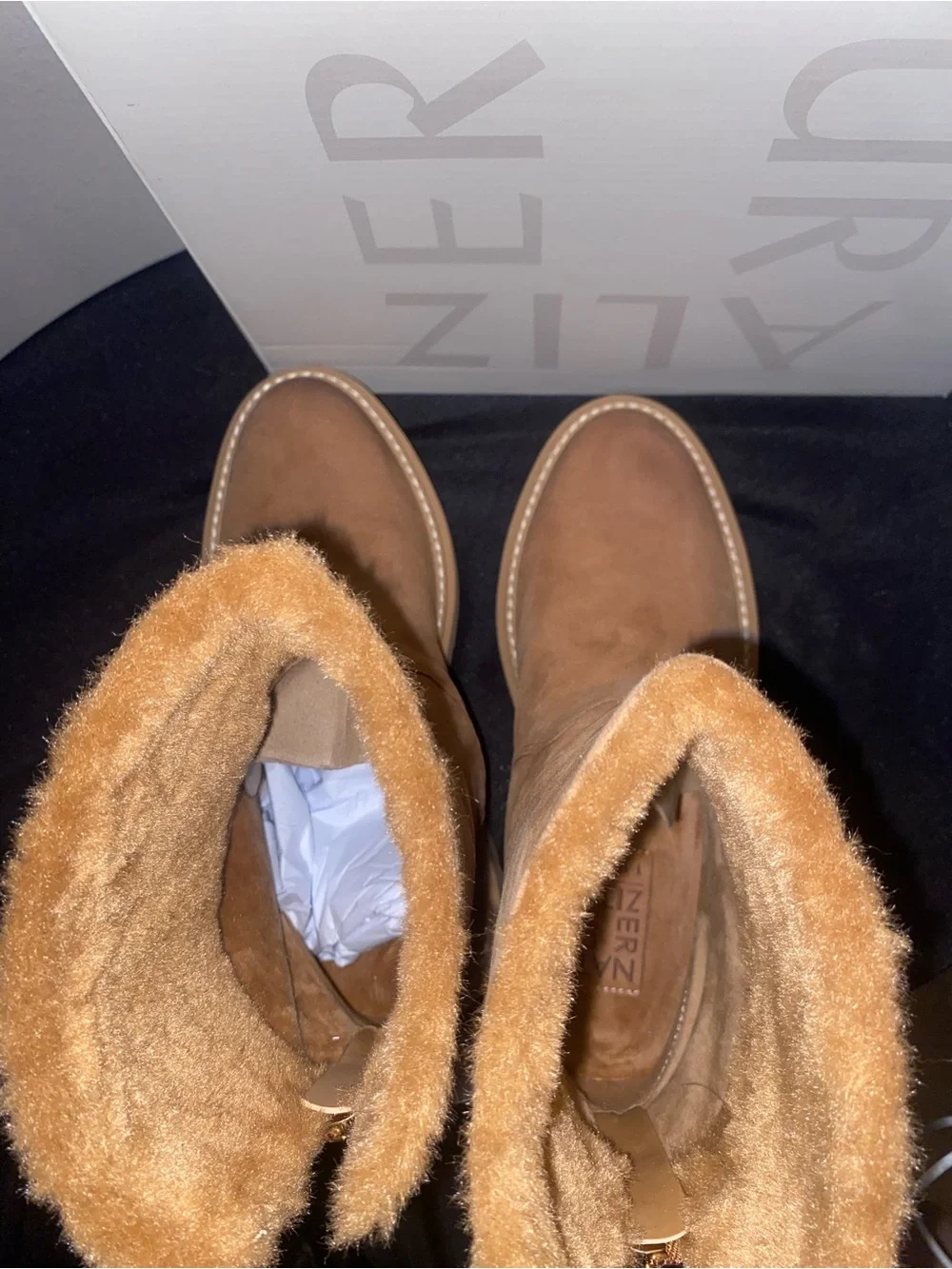 Naturalizer GORGEOUS real suede water repellant fur boots 👢